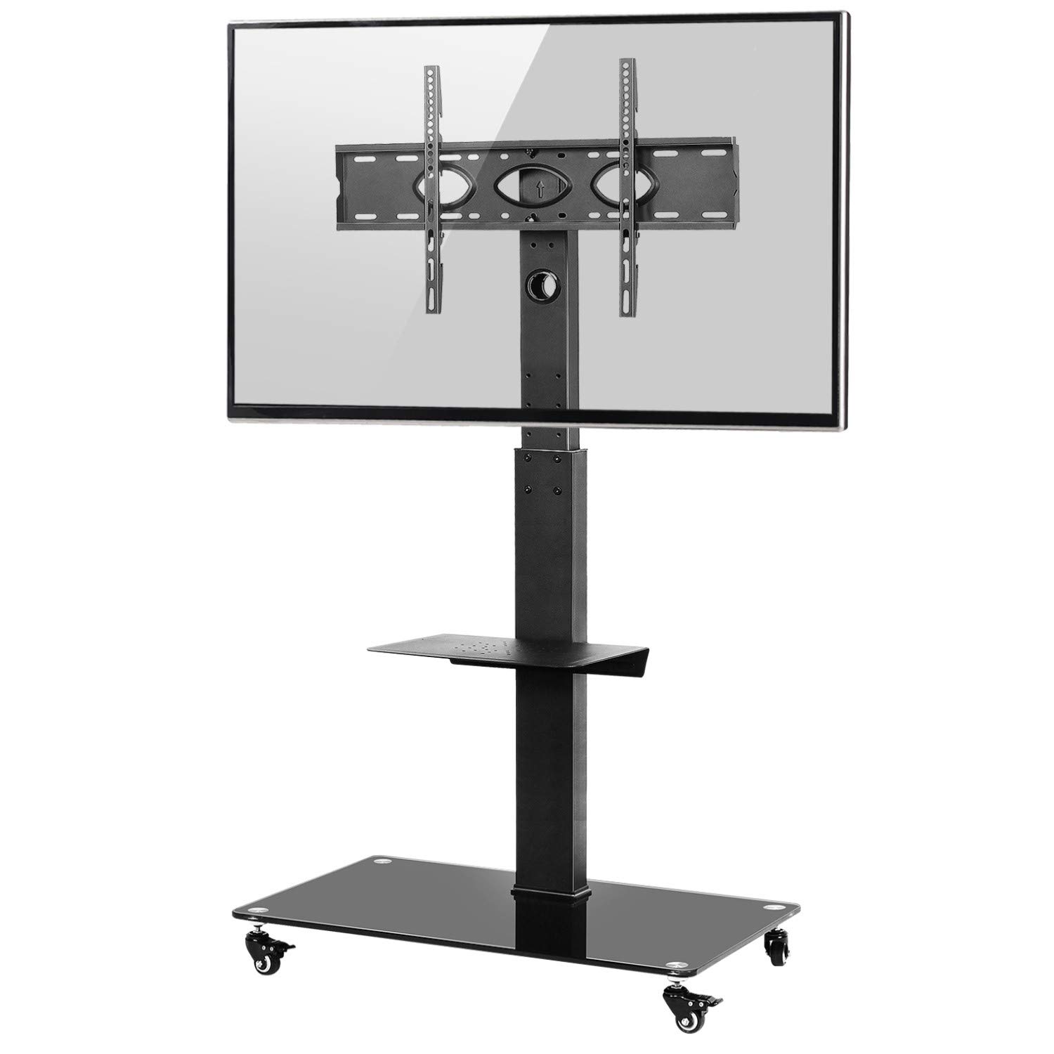 RFIVER Mobile Tall TV Stand on Wheels for 3270 inch with Brackets