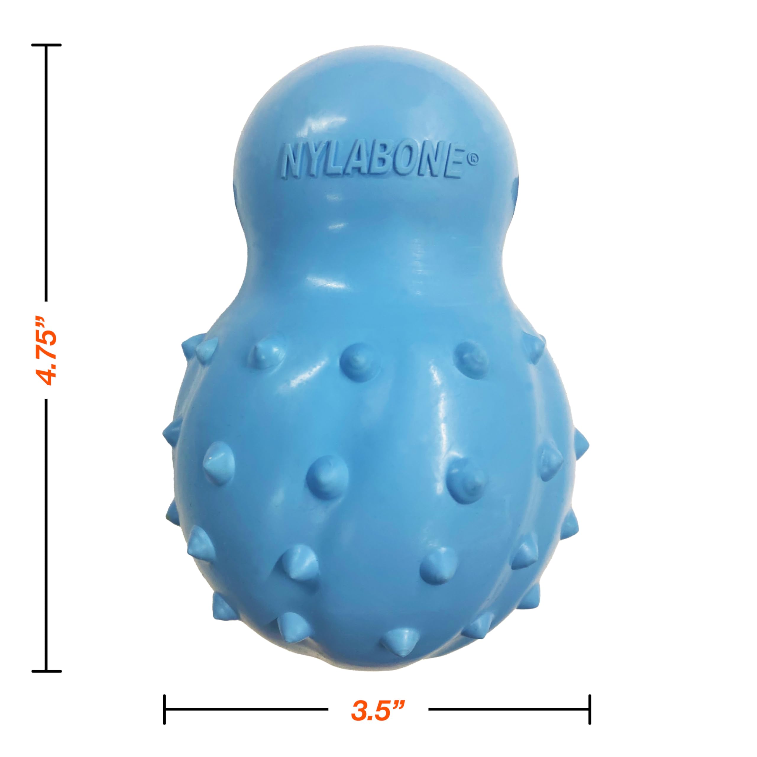 Nylabone Treatin' Cone Starkes füllbares Kauspielzeug für Hunde, Naturkautschuk, befüllbares Leckerli-Spielzeug, Leckerli-Dosierung, Hundespielzeug, Speckgeschmack, Größe XL, 1 Stück