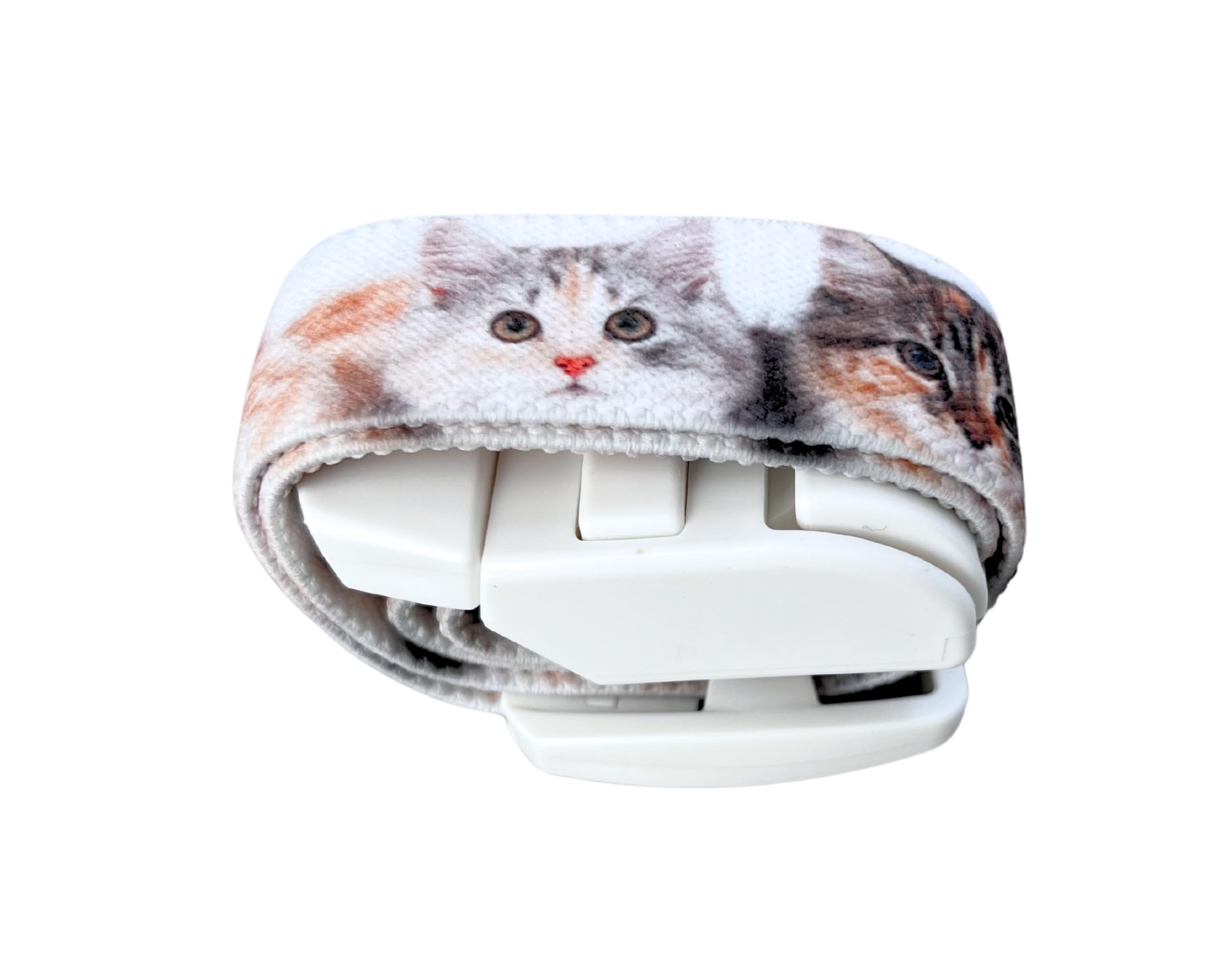 PROFESSIONNEL Garrot tourniquet à libération rapide et lente - idéal pour les médecins et les infirmiers - Motif blanc avec des chats/chatons