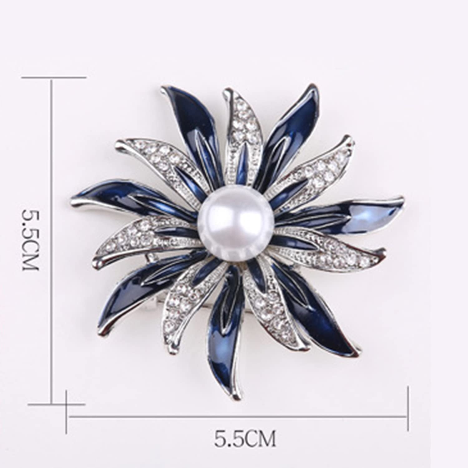 Vintage Crystal Rhinestone Brooch Bridal Pin