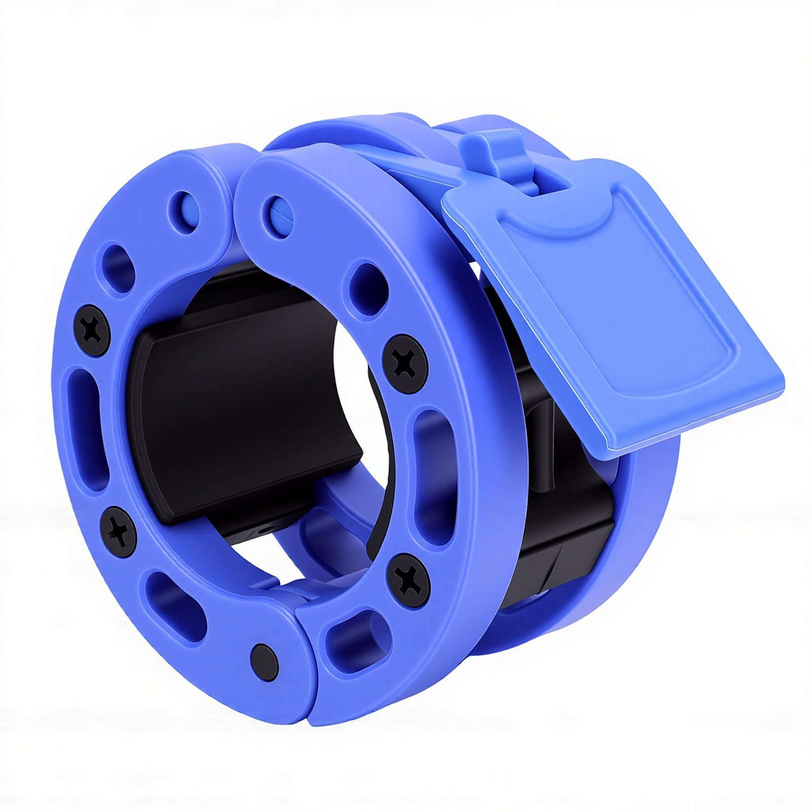 SIXRUN Morsetto per Collare per Bilanciere, Clip a Molla in Plastica per Bilanciere da 2 Pollici, Diametro Interno 50 Mm, Installazione con una Sola Mano, Blocco Barra per Sollevamento Pesi per Utenti
