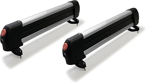 Miniatura 3 de BrightLines Portabicicletas de esquí y snowboard con capacidad para hasta 4 pares de esquís o 2 tablas de snowboard