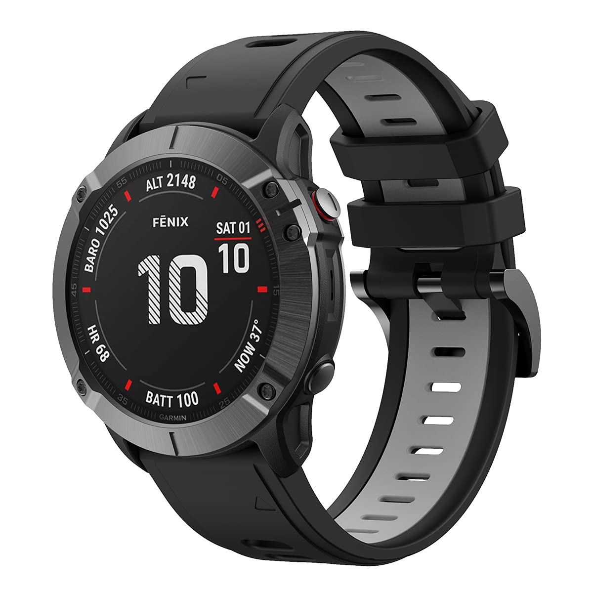 REYDA Silicone Strap Compatible with Garmin Quatix 8 47mm/7 Pro/7/6/5 - Image 2