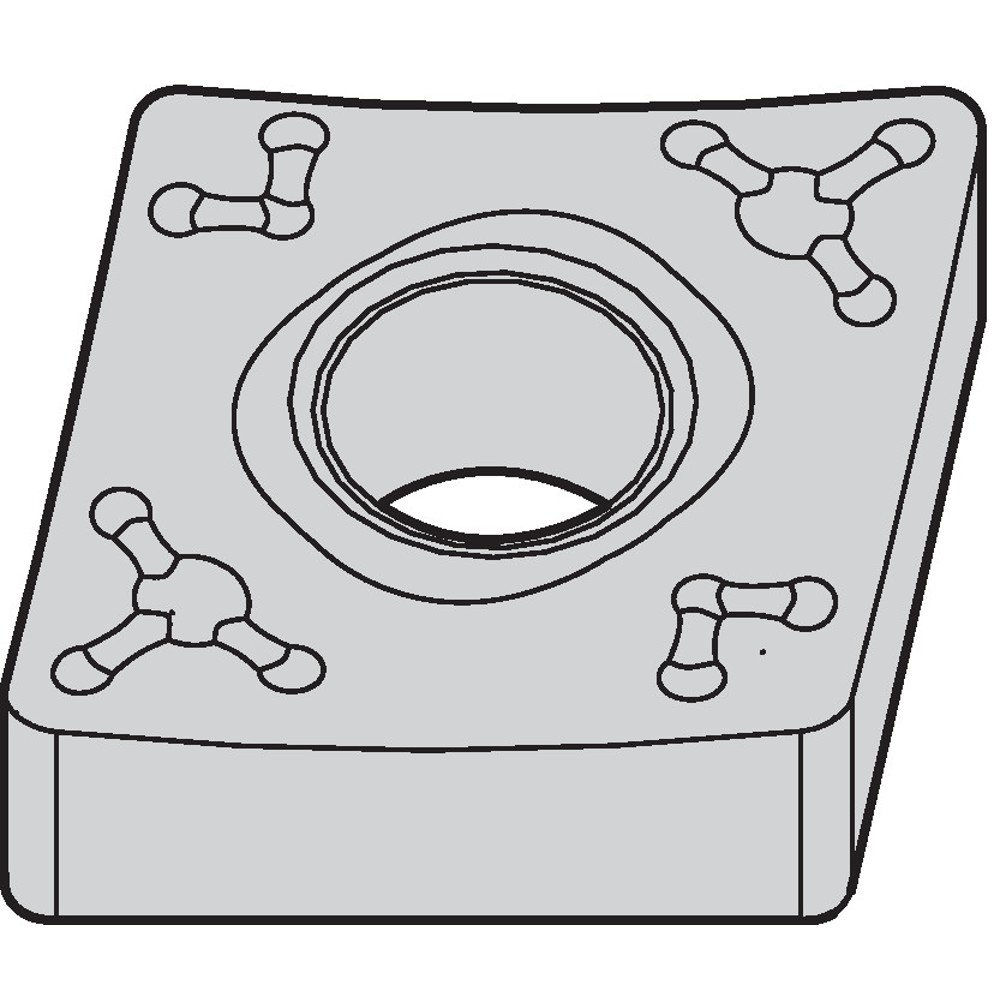 Insert de tournage CNMM54265 WIDIA WP25CT en carbure haute performance 0,8 mm - 2