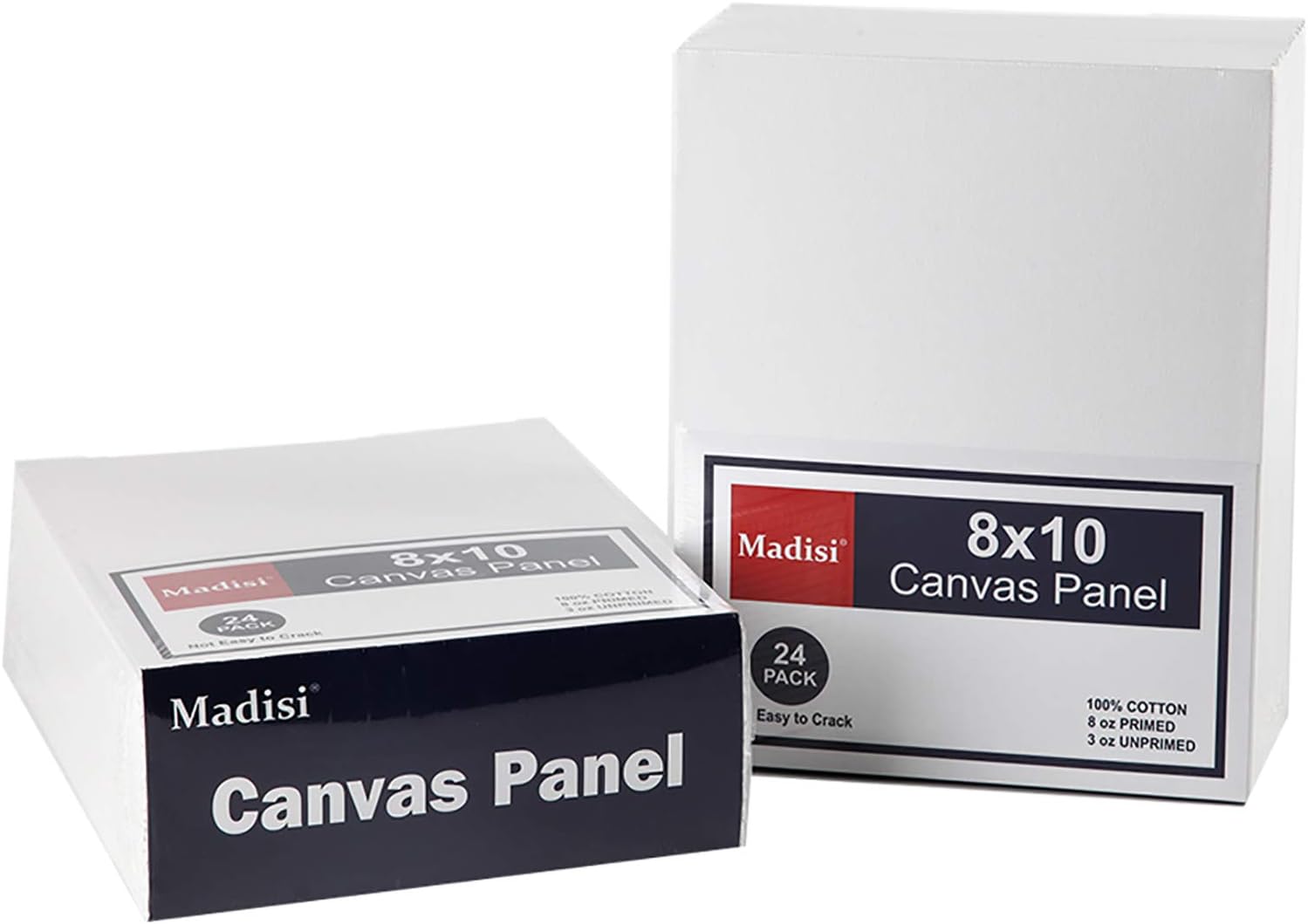 Madisi Painting Canvas Panels 48 Pack, 8X10, Classroom