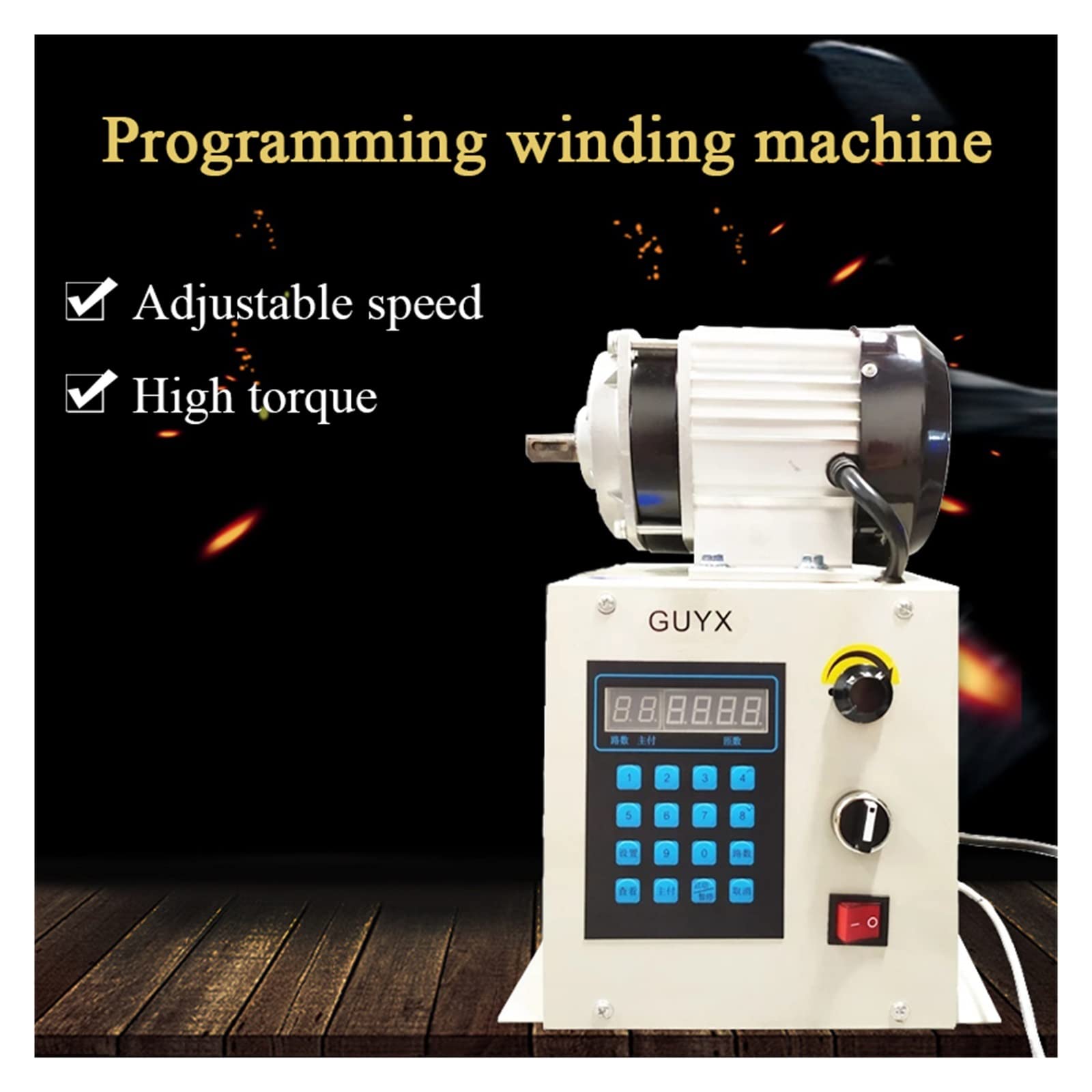 Avvolgitrice automatica for programmazione CNC Avvolgitrice for riparazione motore ad alta coppia Avvolgitrice for regolazione della velocità programmabile per principianti fai da te(500W)