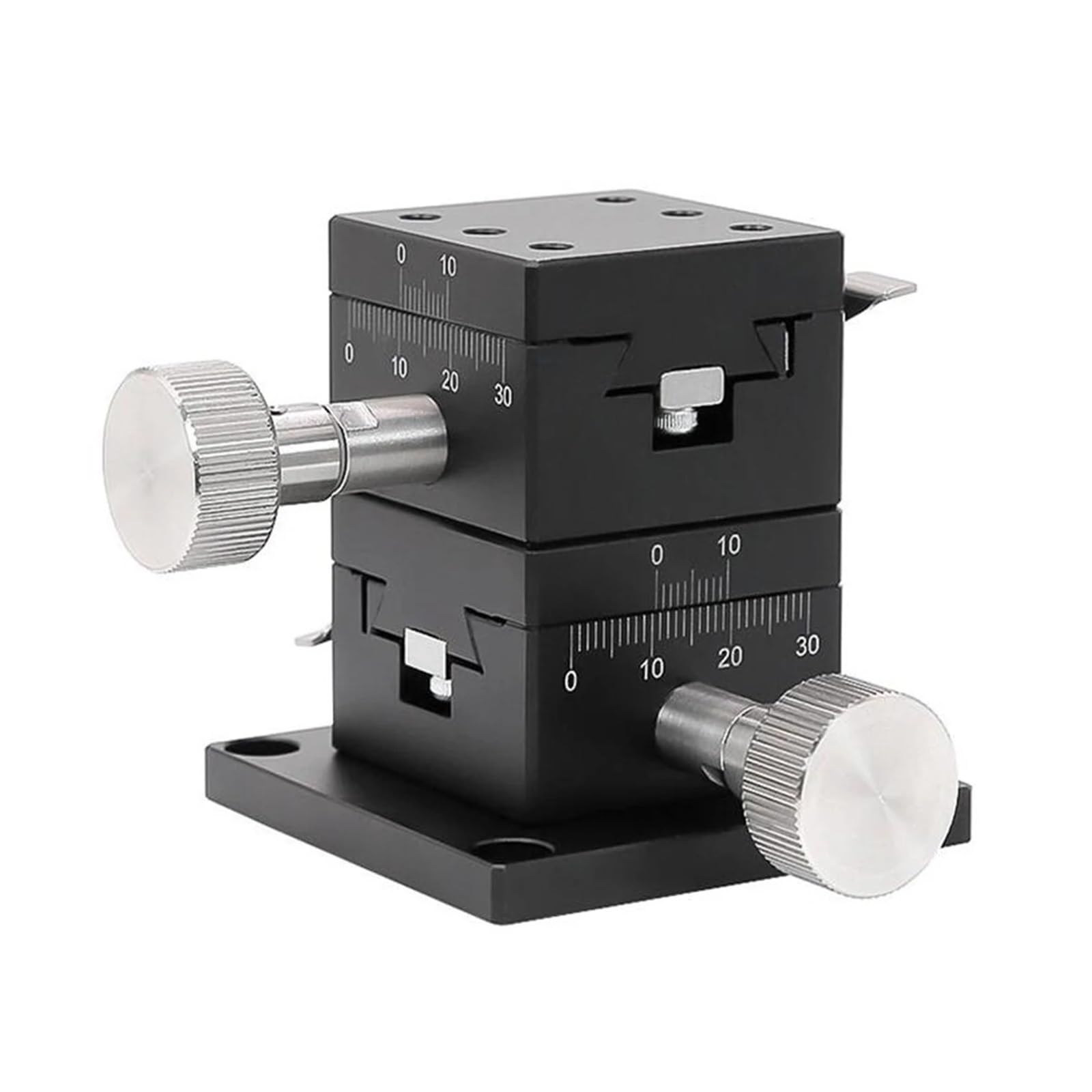 WNVXJGNSO XY axis LWY4040 Dovetail Groove Guided Manual Shift Platform Gear knob Adjustment Slide Table Load 29.4N 40x40mm