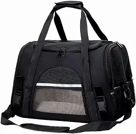 Bolsa de Transporte para Pet, Cachorro, Gato e Coelho com Ventilação em 4 Lados, Dimensões 43 x 25 x 28 cm.
