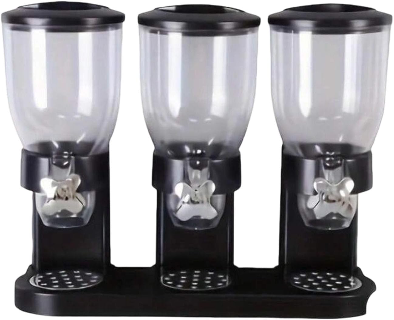 Dry Food Container Featuring Double Compartments and 2 Liter Capacity for Organization of Snacks Storage Container