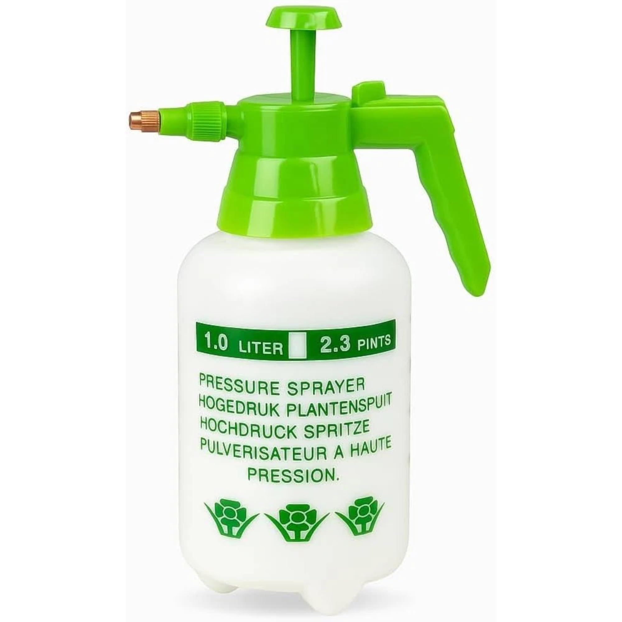 1L & 3L Garden Pressure Sprayer – Portable Hand Pump Spray Bottle with Adjustable Nozzle for Weed Killer Pesticides & Cleaning | Durable Leak-Proof Plant Mister for Indoor & Outdoor Use (1 LITRE)
