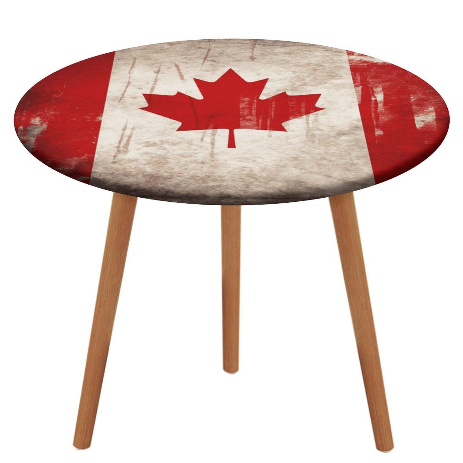 Nappe ronde ajustée élastique rétro Canada imperméable camping