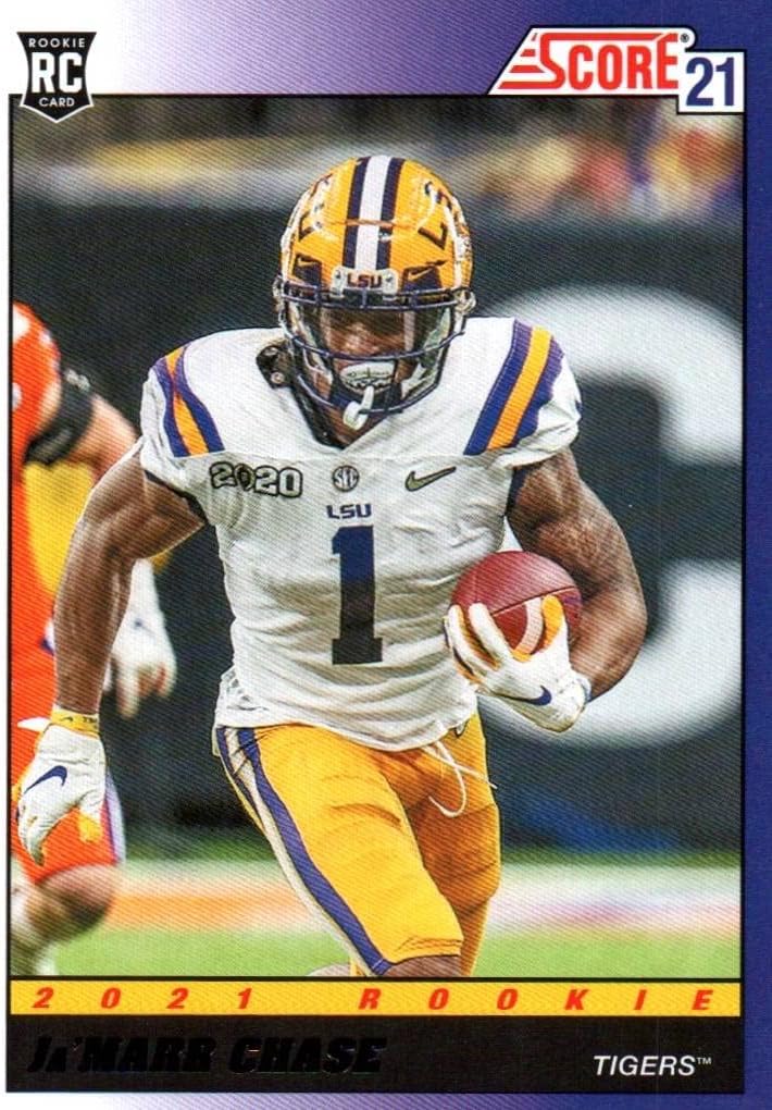 Ja'Marr Chase 2021 Rookie Card Score Collectible Football Card- 2021 Panini Score Football Card #TB5 (Tigers) Free Shipping & Tracking