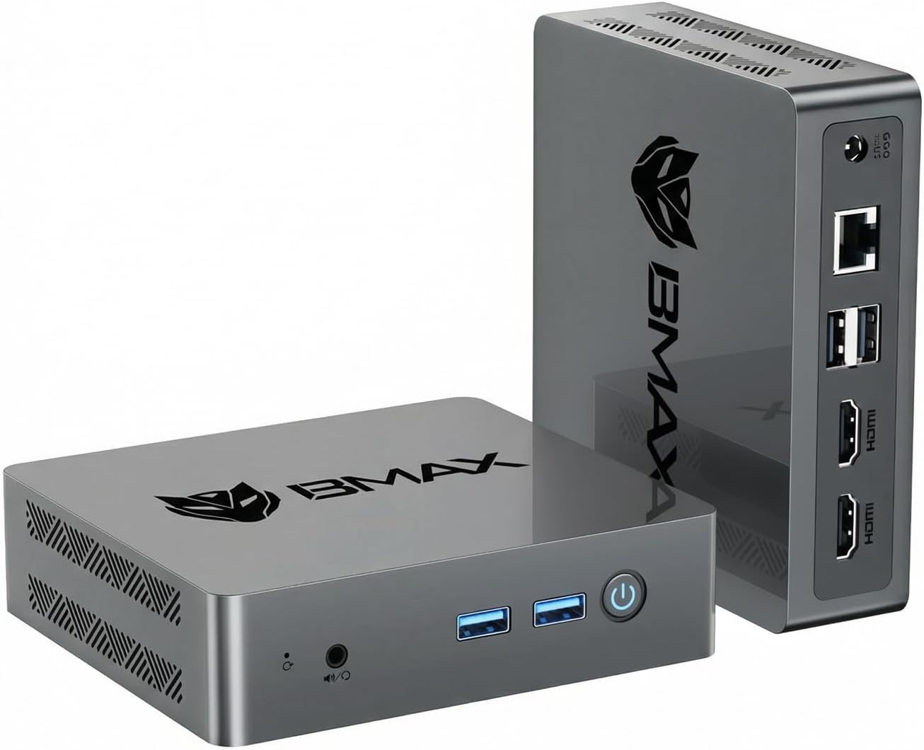 Bmax B3 Pro Mini PC, Intel N4500 Processor (Up to 2.8GHz) Beats N95/N97/N150 8GB RAM 256GB SSD, Micro Desktop Computer with Dual HDMI 4K, WiFi 5, Bluetooth 5.0 for Home & Office