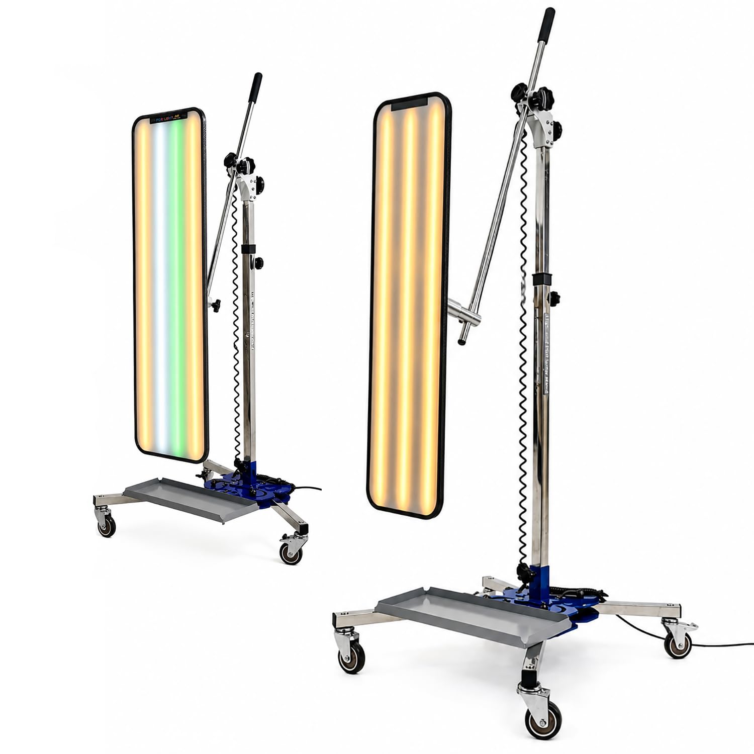 flatpincololee Car Dent Detection Light – PDR Light Board LED 6-Color, New Adjustable Stand – Efficient Paintless Dent Repair Tool for Micro-Dents, Door Dings, Hail Damage – Garage & Field
