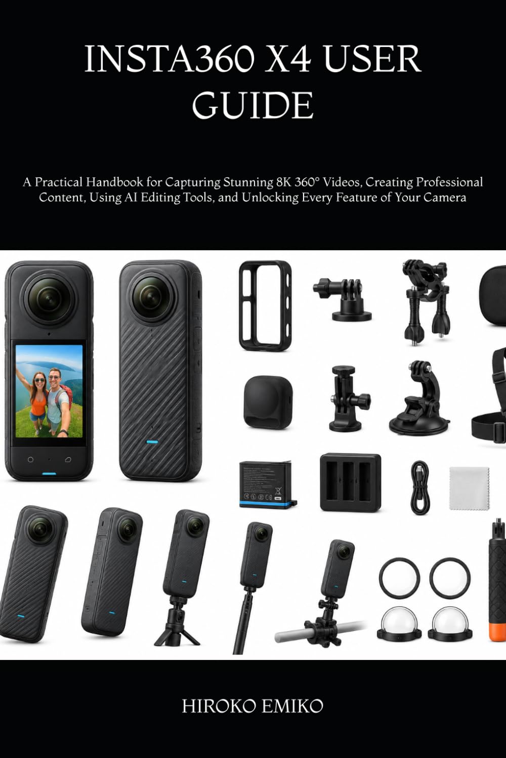 INSTA360 X4 USER GUIDE: A Practical Handbook for Capturing Stunning 8K 360° Videos, Creating Professional Content, Using AI Editing Tools, and Unlocking Every Feature of Your Camera