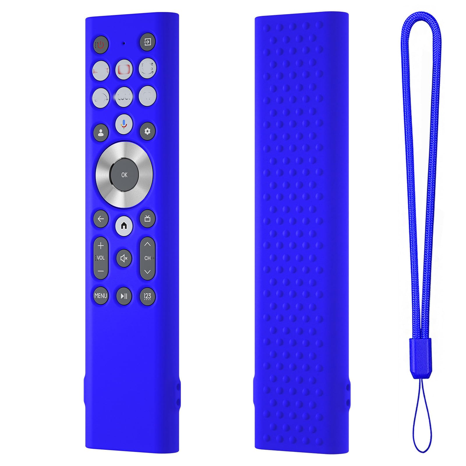 Silicone Remote Case Protective Cover Sleeve for Hisense ERF6A80 ERF6G80H ERF6F80H for Hisense Class A7 U8 Series 4K for Google TV Remote Anti-Slip