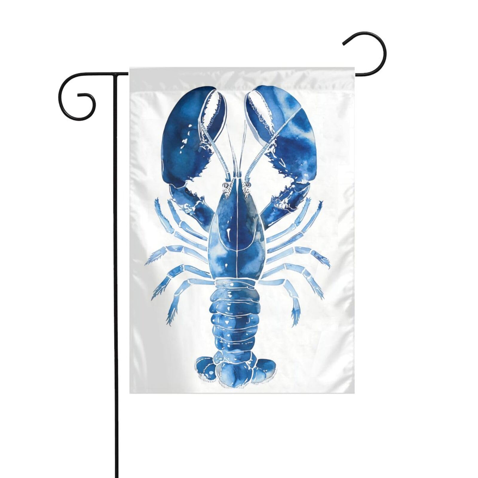 Watercolor Lobster Garden Flag 12x18 Vertical Double Sided Farmhouse Holiday Outside Decorations Yard Flag