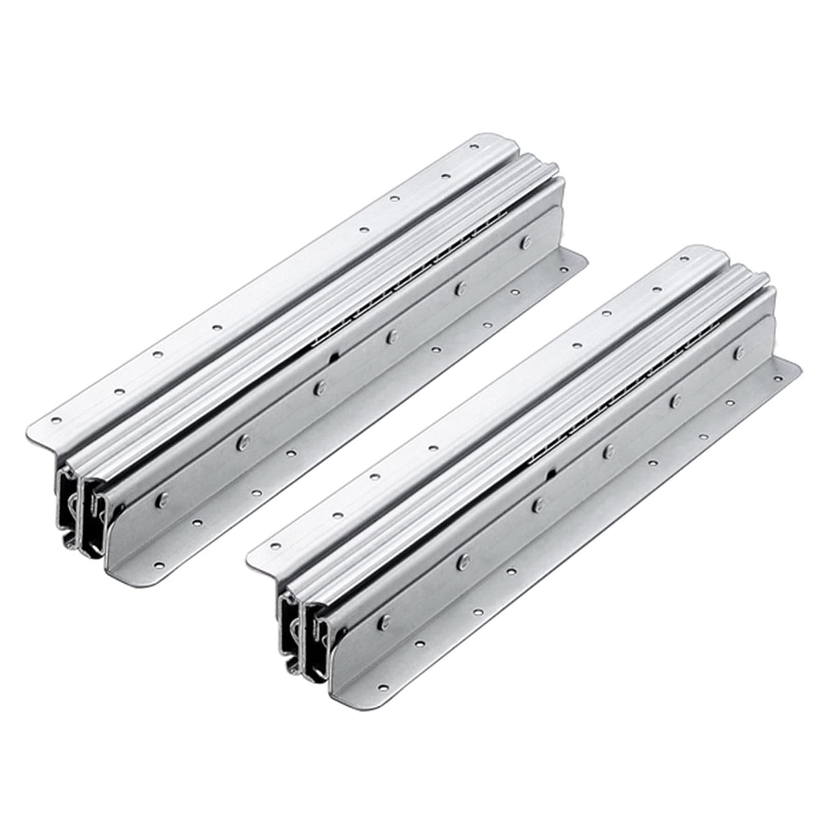 Extra Long Drawer Slides Heavy Duty Full Extension Drawer Slide With Lock, Metal Beadrawer Runners Slide, 400 Lb 1 Pair/Onecolor/56In