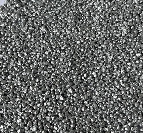 5 kg di sabbia decorativa argento – Made in Germany – Fine argento sabbia colorata per vaso decorativo candele, matrimonio, floristica, artigianato, giardino ed eventi, sabbia di quarzo colorata in
