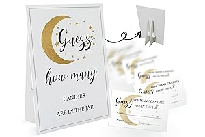 Candy Guessing Game Cards-1 Sign 8x11" and 50 Cards