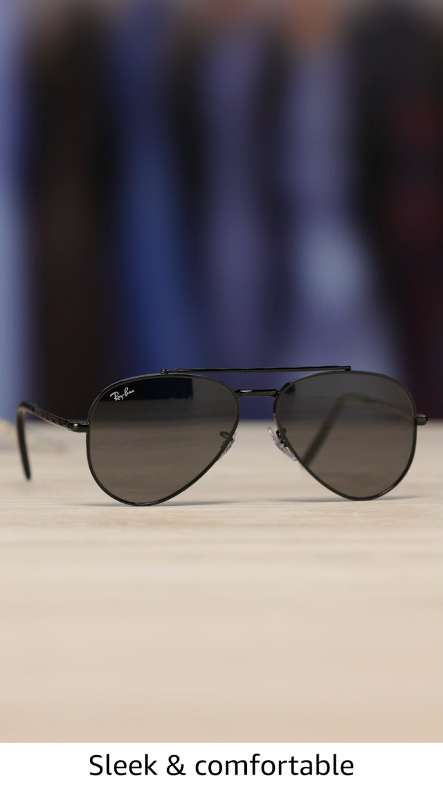 Amazon.com: Ray-Ban Unisex RB3625 New Aviator Aviator Sunglasses