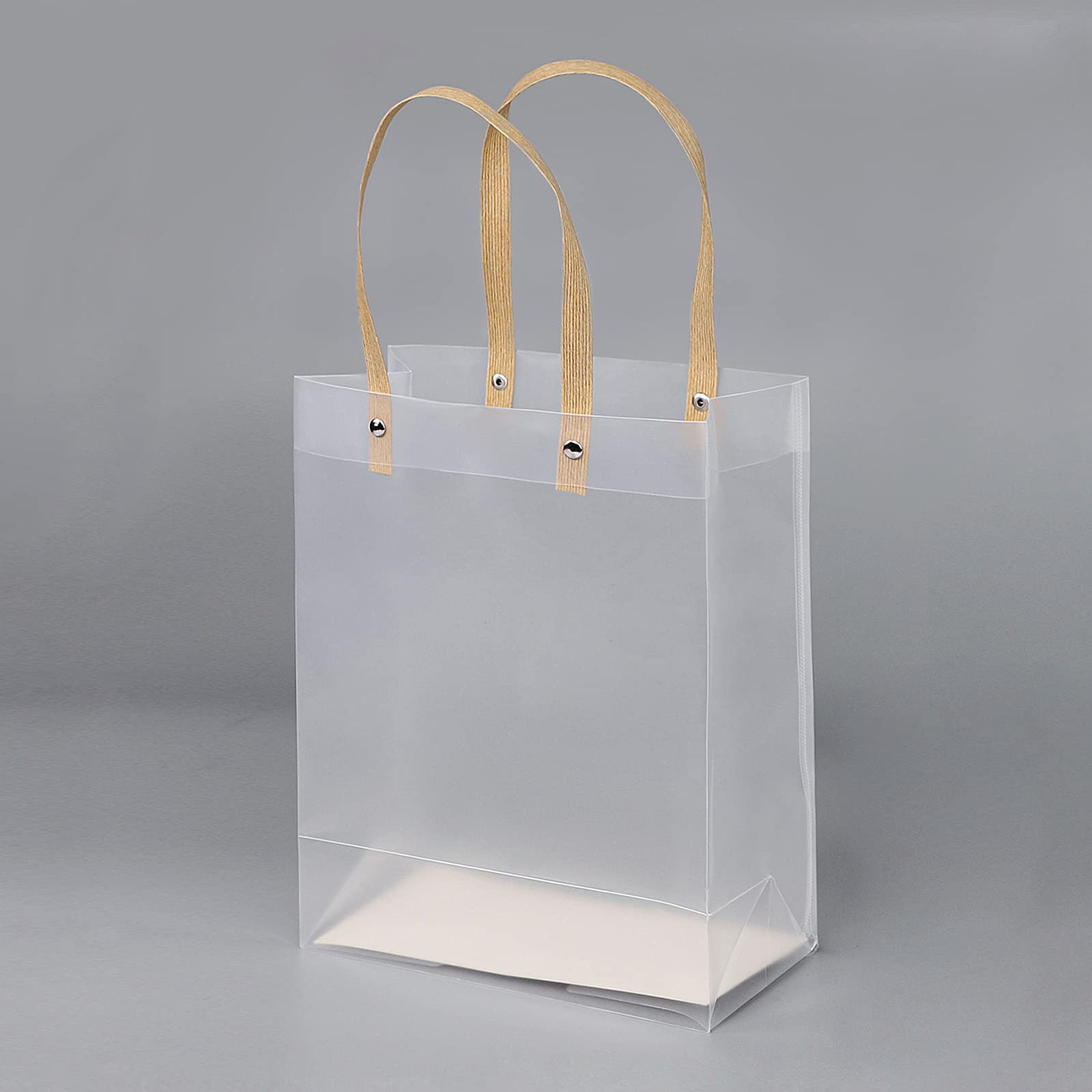 8 Dimensioni Sacchetti Regalo In Plastica PVC Satinato Con Manici Borsa