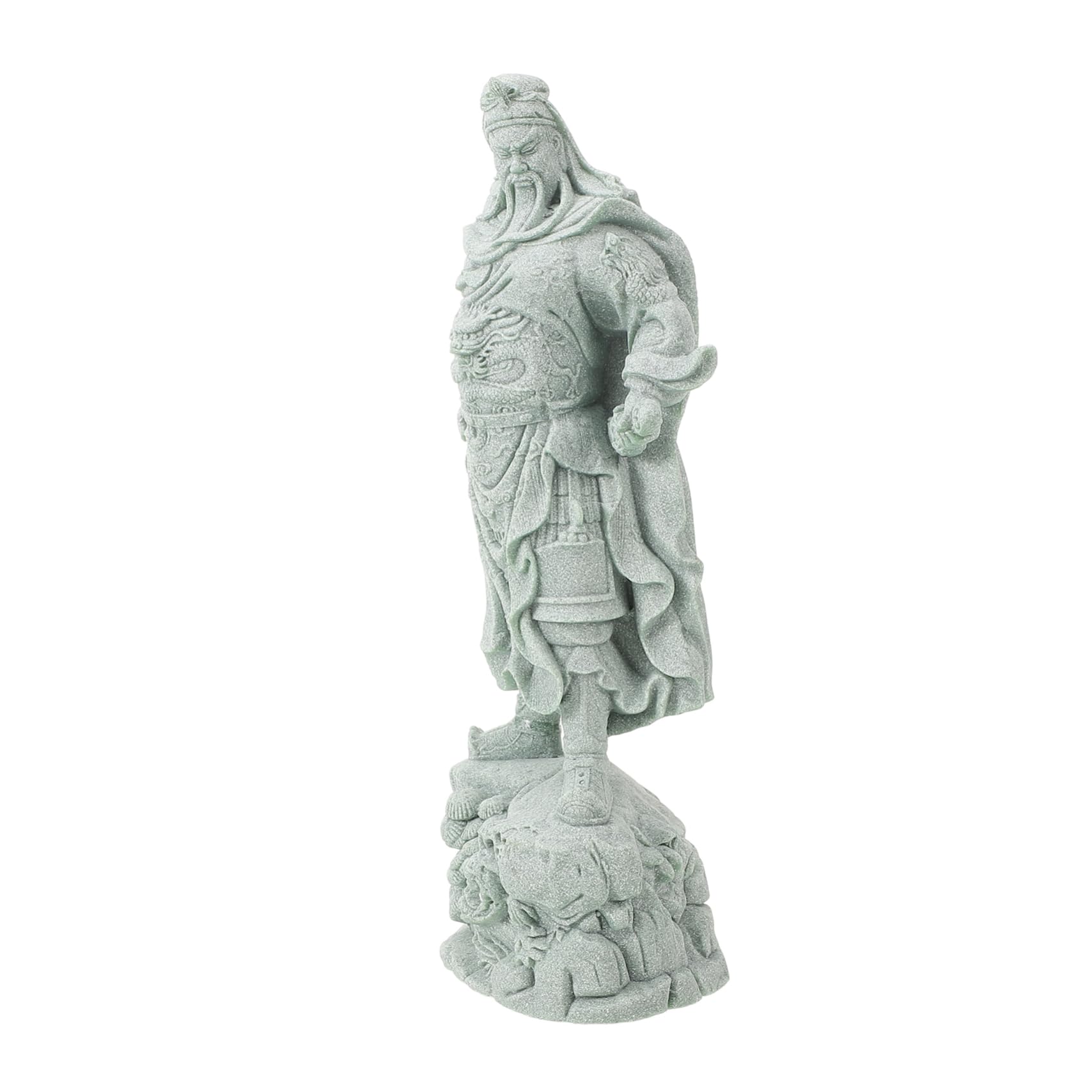 Statue de guerrier en pierre rétro pour décoration de salon