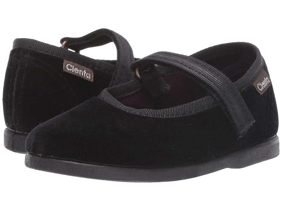 Cienta Kids Shoes 400075 (Infant/Toddler) (Black) Girl's Shoes INTERNATIONAL SHIPPING