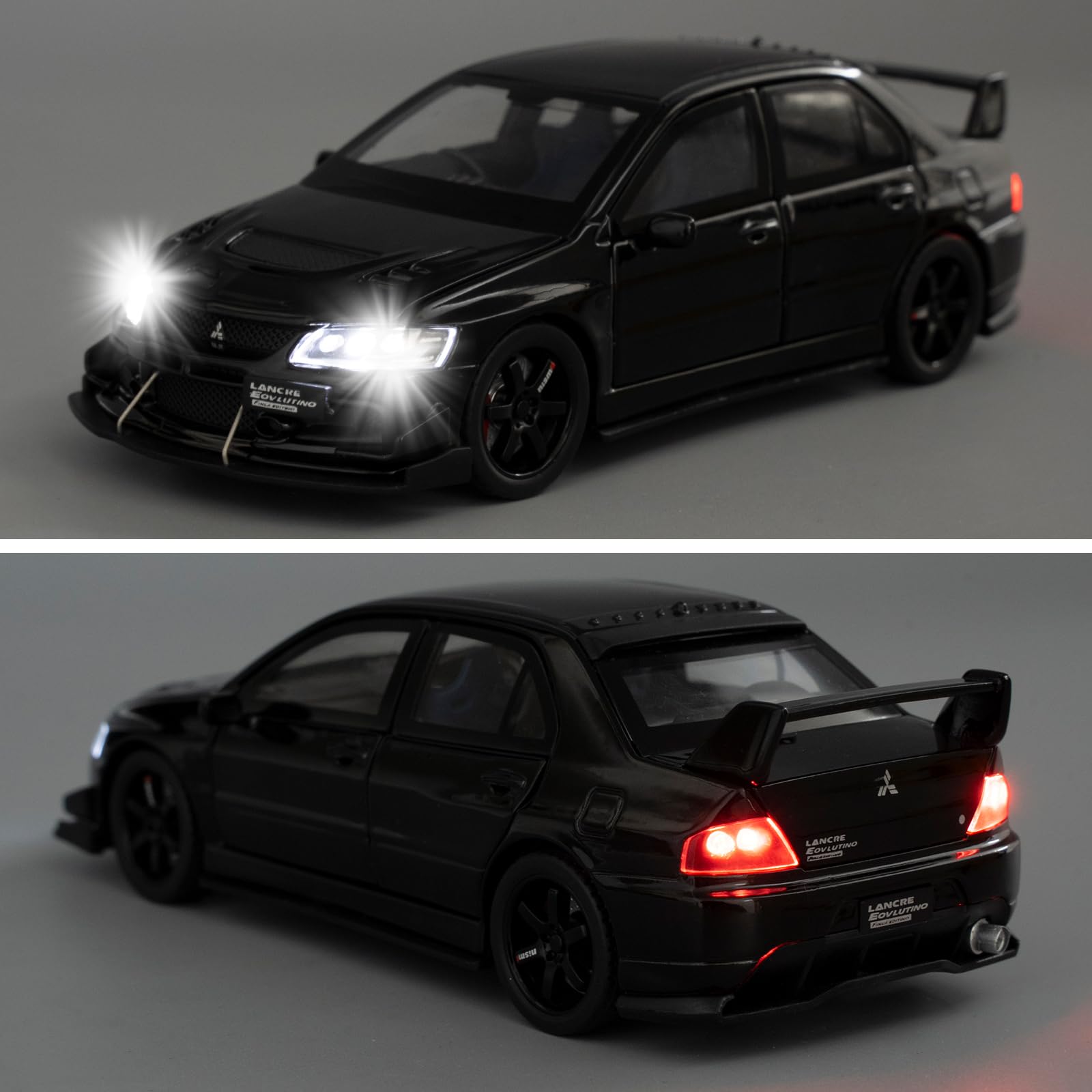 Amazon.com: WAKAKAC Toy Car Compatible for 1:32 Mitsubishi Lancer