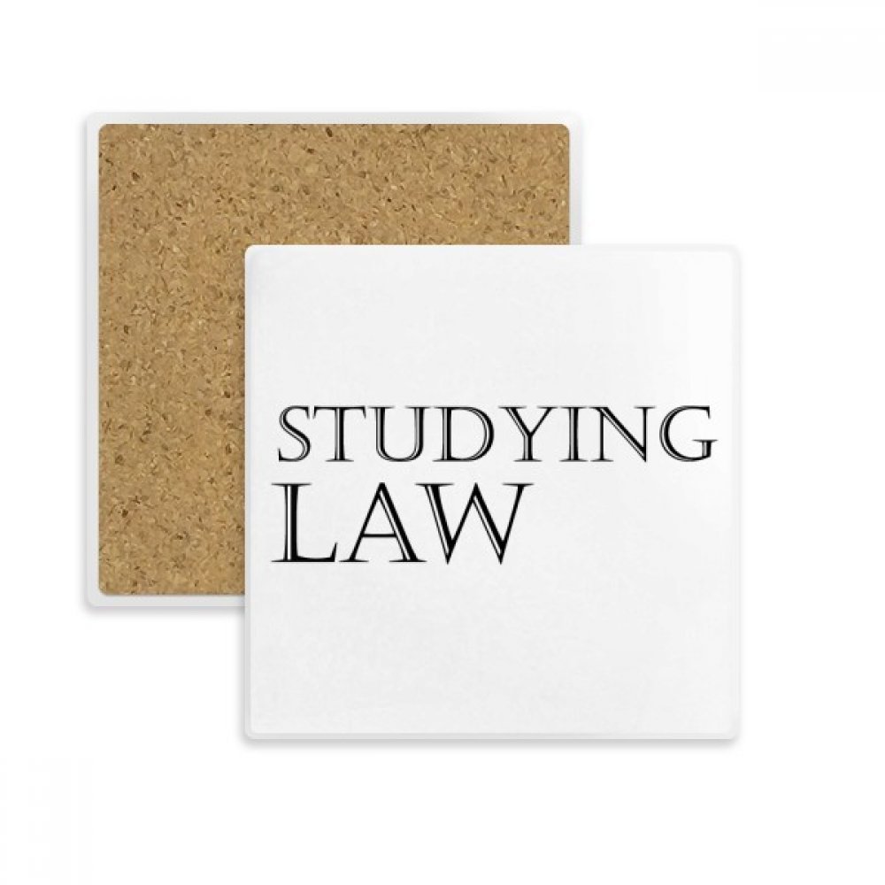 Cadeau pour juriste avec ce sous-verre l'étude du Droit en pierre absorbante