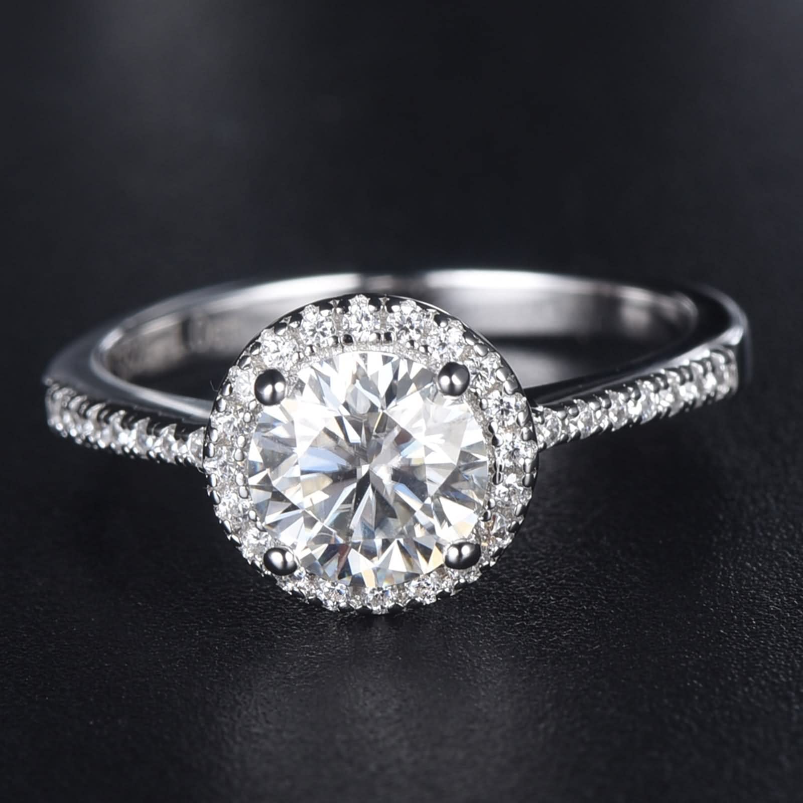 Eheringe aus Sterlingsilber, Muttergeschenke für Frauen, rundes Sterlingsilber mit Zirkonia zum Valentinstag