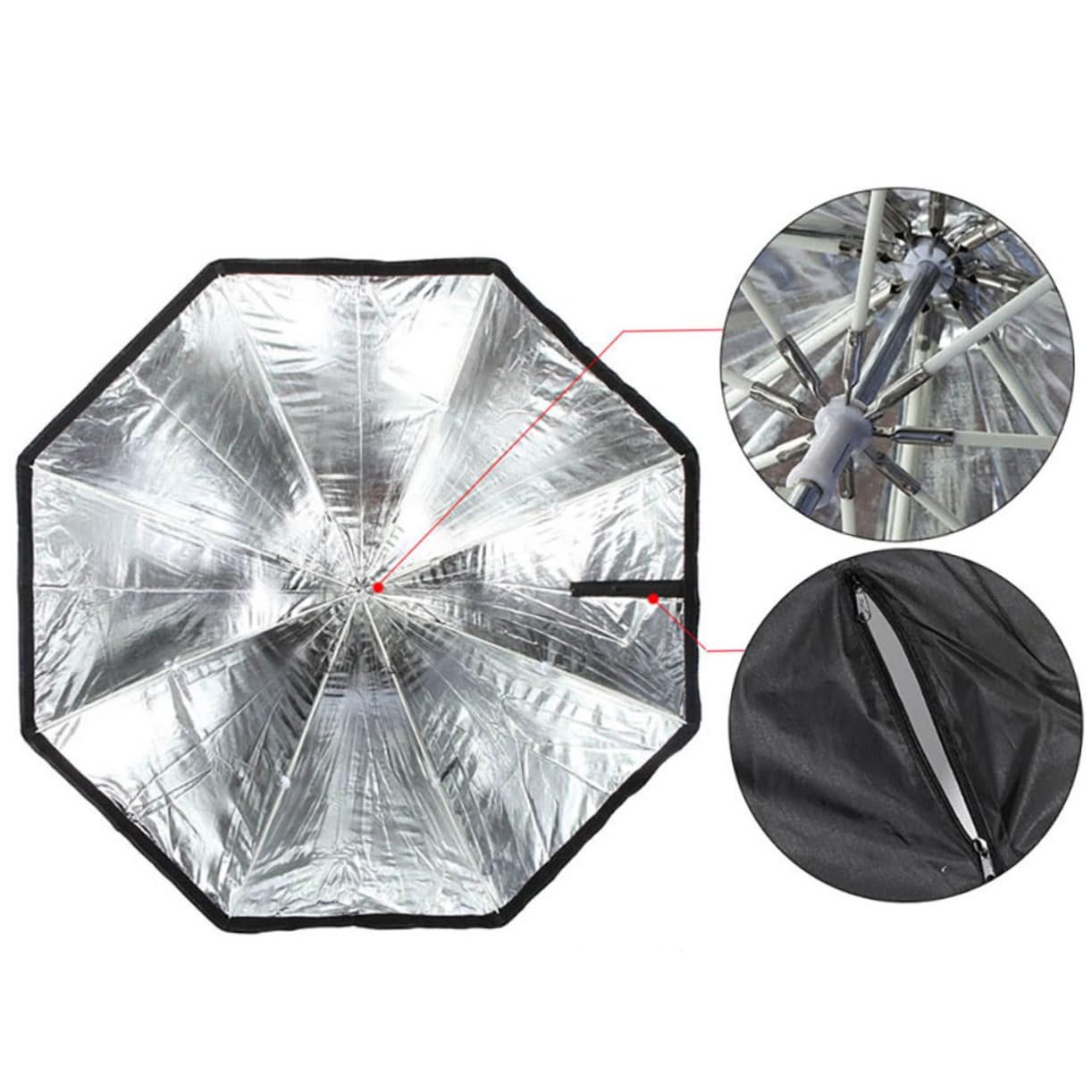 DIYEAH 1Pc Octagonal Umbrella for Photography Creative Soft Light Diffuser for Lighting and Portrait Shooting Compact and Portable Design