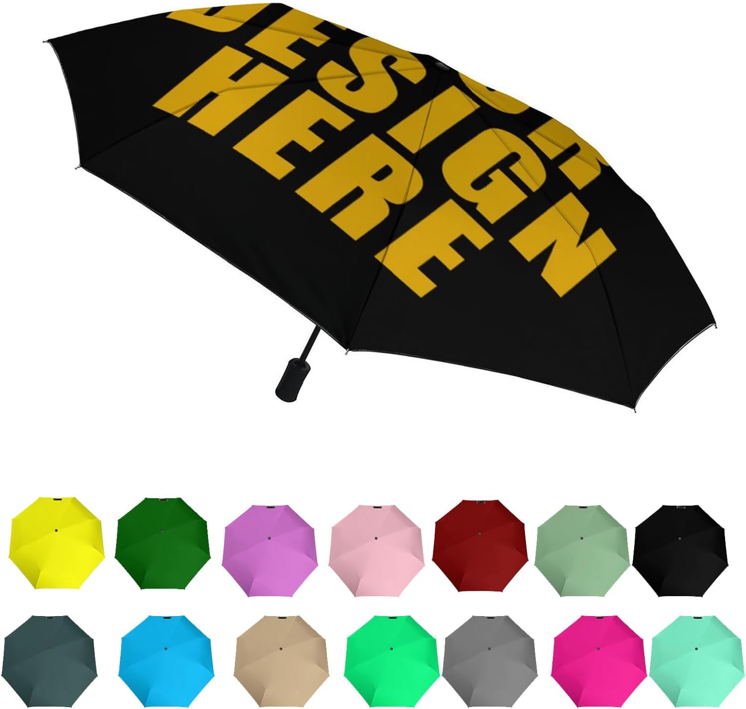 Custom Travel Umbrella Windproof Folding Automatic