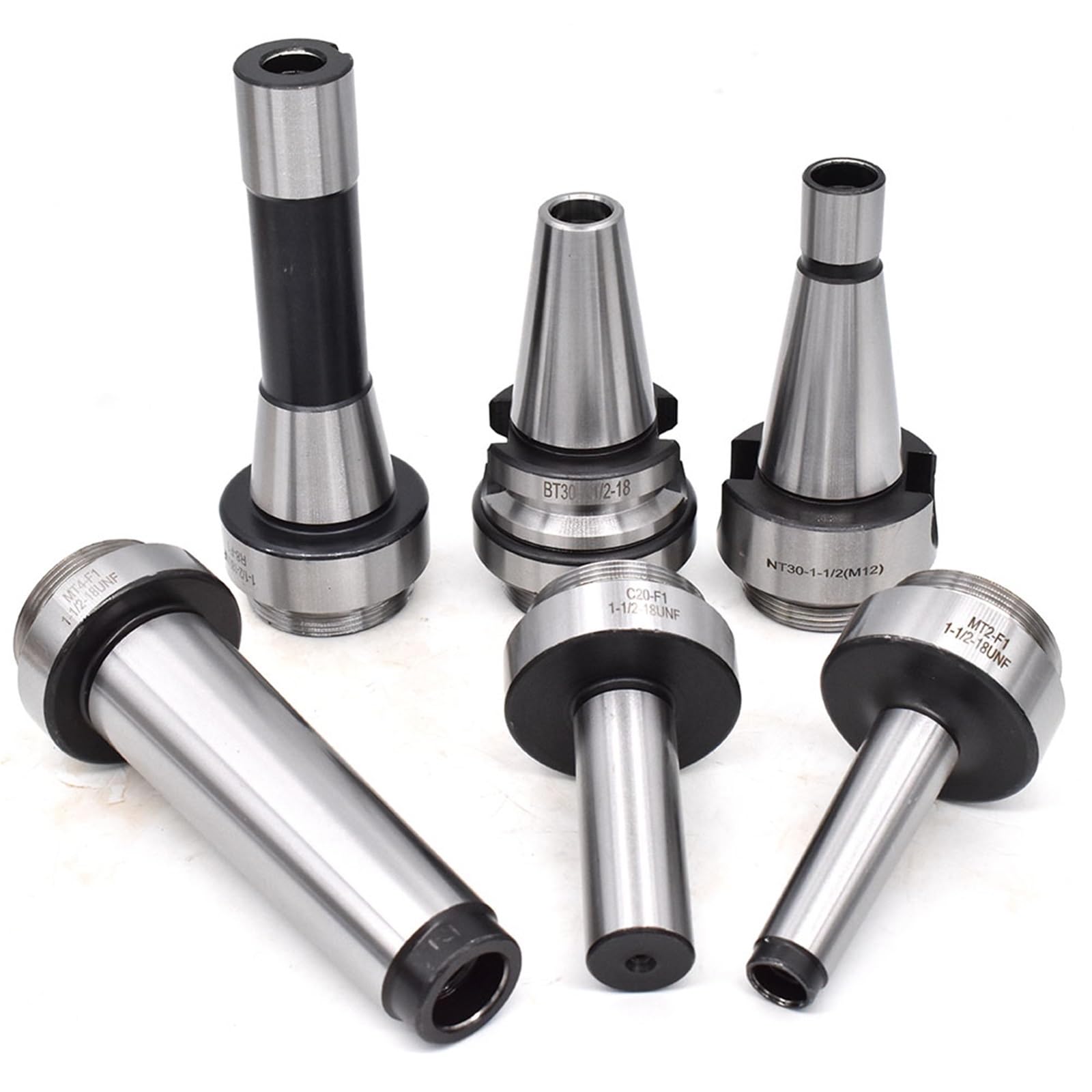 Lot de pinces à ressort 1 pièce - Outil de tête d'alésage F1 MT2 MT3 MT4 C20 C25 BT30 BT40 NT30 NT40 R8 - Tête d'alésage rugueuse - Porte-outils de fraisage (MT3-(M12))