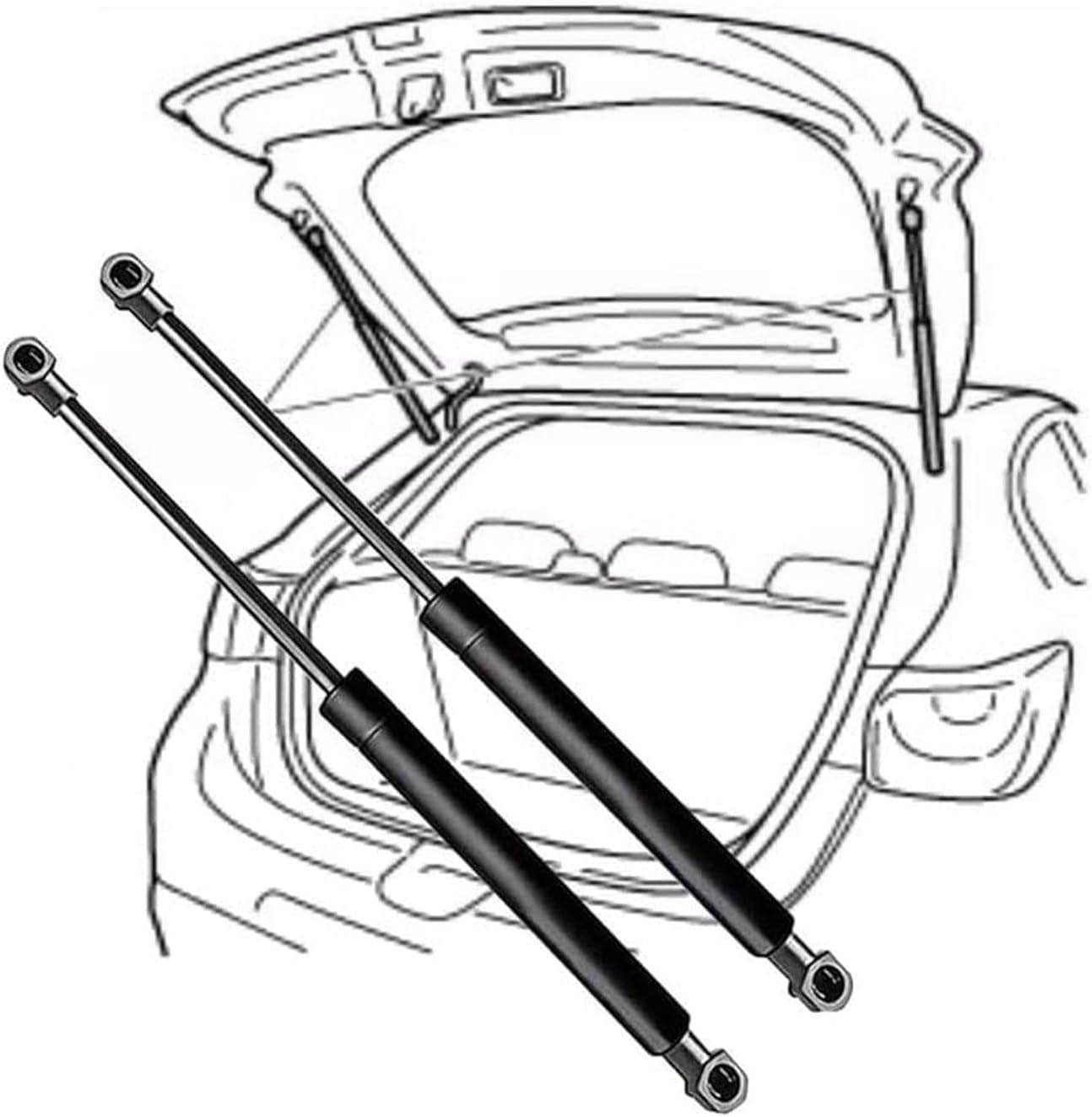Woniyal Lift Supports for BMW i5 Touring (G61) 2024-2025, Hood Tailgate Gas Struts Shocks Dampers Spring Rear Hatch Liftgate Assist Cylinders Prop Arms 2Pcs
