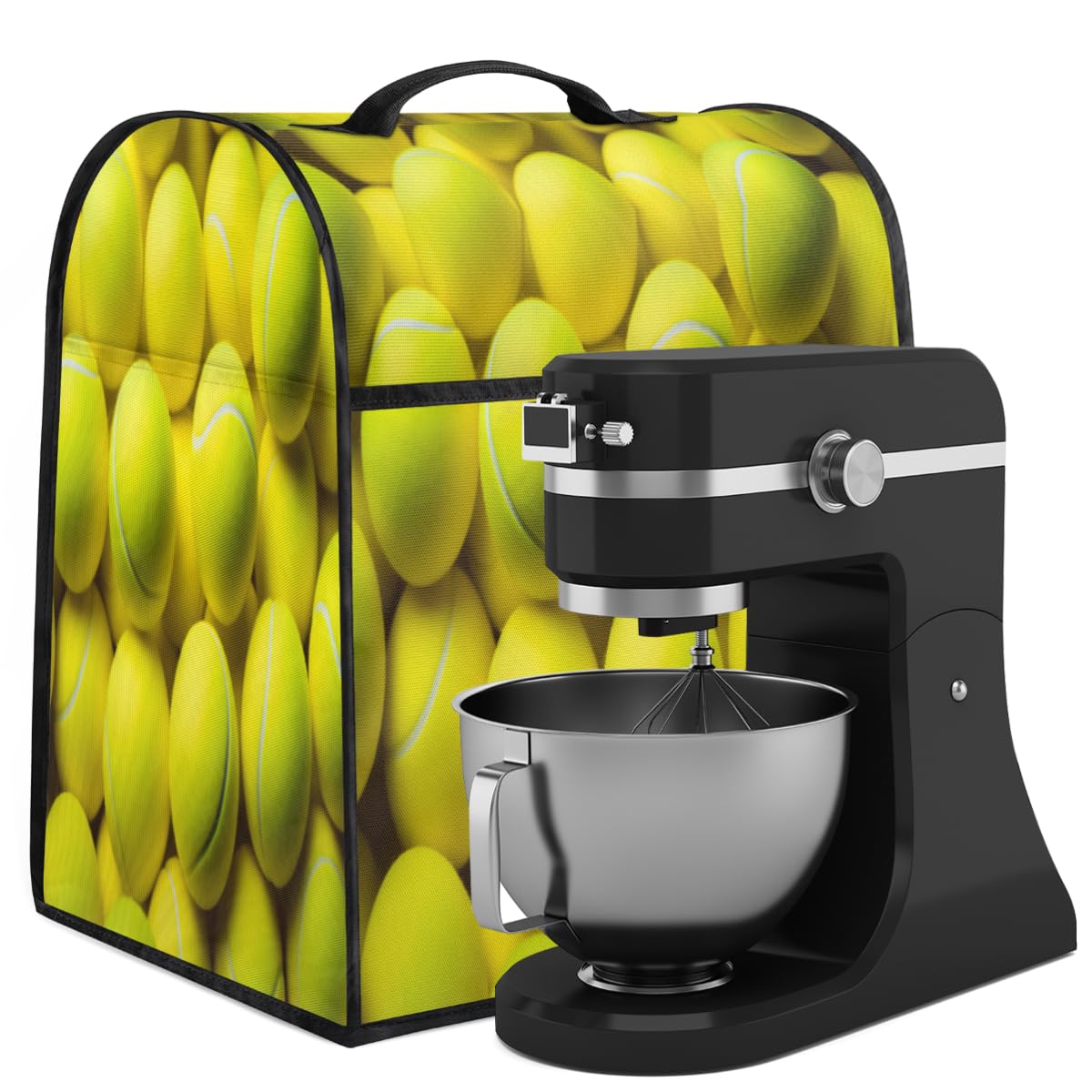Coffee Maker Cover Tennis Pattern Kitchen Appliance Covers Small Appliance Covers Blender Cover Juicer Cover Dust Covers for Kitchen Appliances with Top Handle and Pockets,Washable,B416