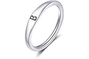 Cute KAERUN Initial Rings for Women