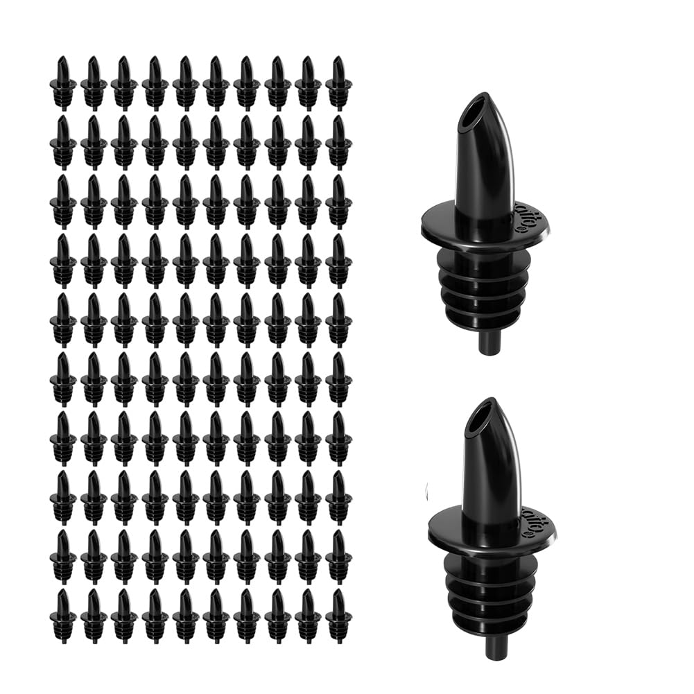 CTRLZS Professional Bar Tool-50 Piece Plastic Bottle Pourer-Easy Install, Versatile Drink and Alcohol Pouring Spout