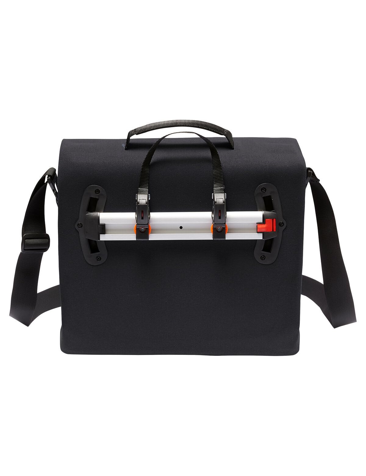VAUDE Fahrrad Hinterradtasche Bayreuth IV M, 12 Liter, Office- Tasche mit Schultertragegurt, wasserdicht verschweißt, Made in Germany, black, Einheitsgröße