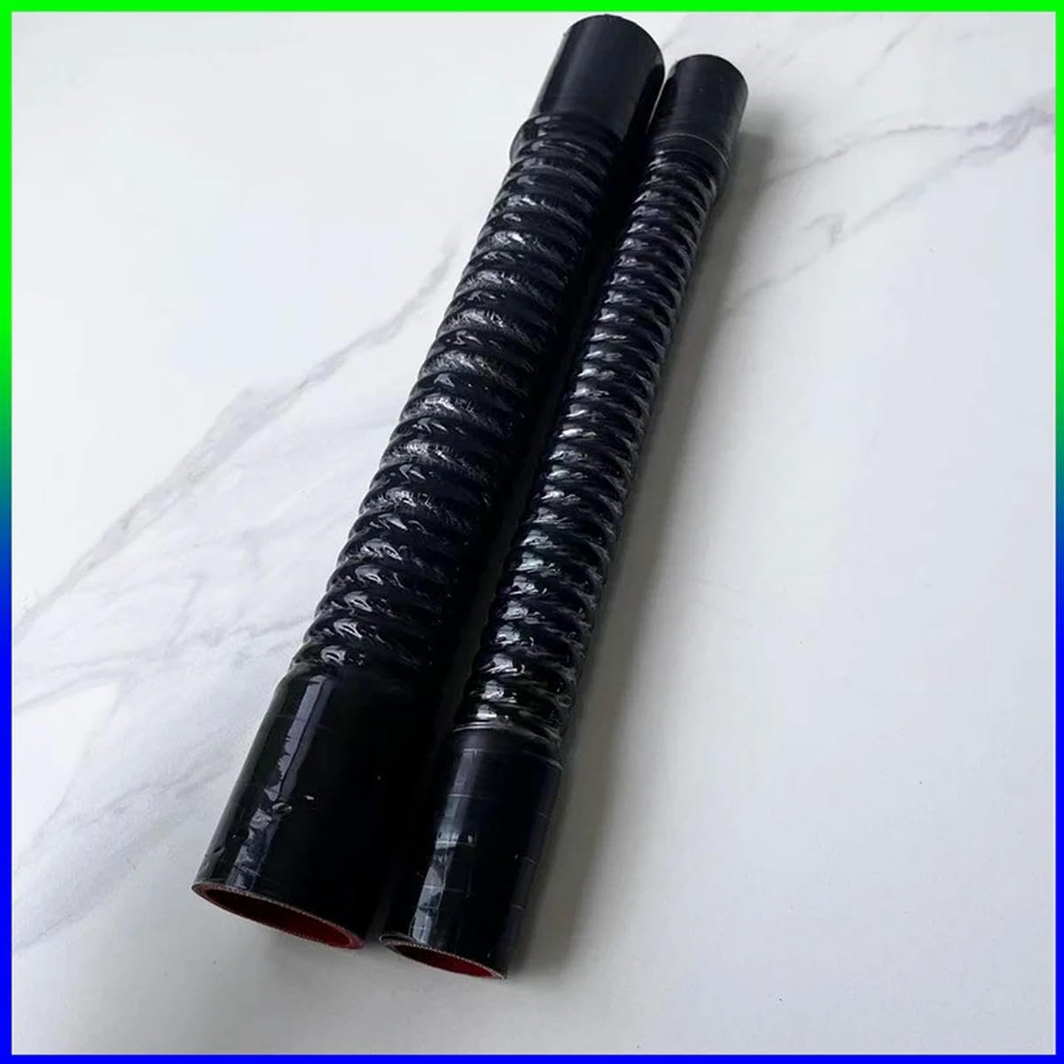 Tubo flessibile in silicone per auto, tubo flessibile per radiatore, tubo di aspirazione, tubo intercooler per alta pressione e alta temperatura, gomma nera, 700 mm, ID 45 mm