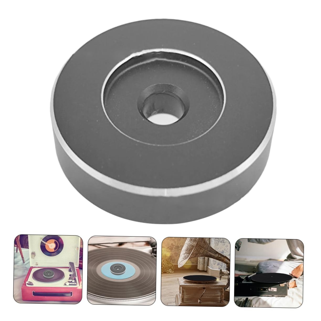 BESTonZON 4 Pezzi 45 Cupola del giradischi in vinile adattatore per giradischi in vinile Disco in da 7 pollici Adattatore 45 giri/min e per hi 45 giri/min buco