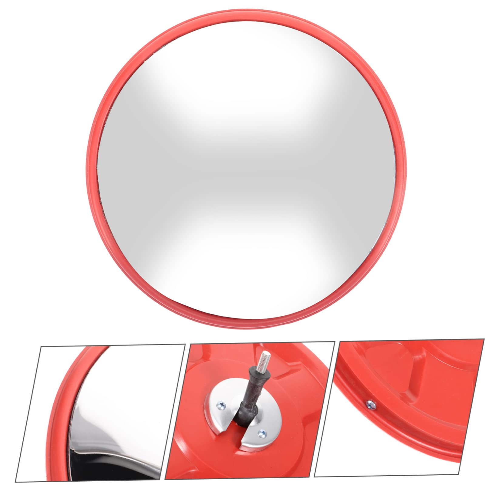 Healvian Miroir Convexe Rond Pour Sécurité Miroir De Signalisation Angle De Voirie Extérieur Pour Tournants