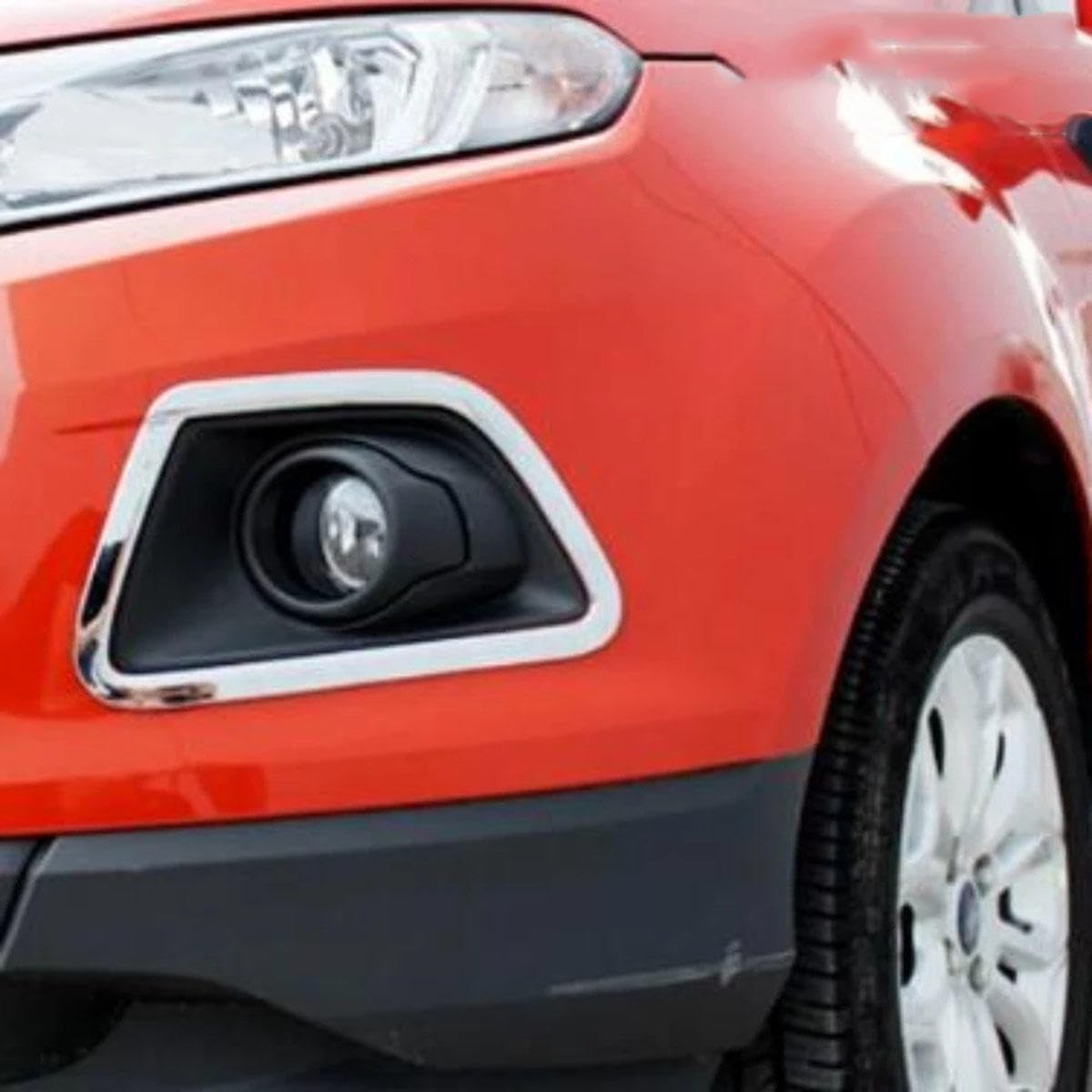 Ajuste para Ford Ecosport 2013-2017, embellecedor de la cubierta de la luz antiniebla del coche, embellecedor del marco de la cubierta de la luz antiniebla delantera ABS del parachoques delantero