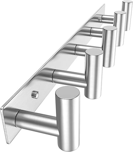 Miniatura 33 de VAEHOLD Ganchos de Pared, Ganchos de Toalla de Aluminio Resistentes para Colgar Abrigo, Sombrero, Llave, Ropa, Gancho de Armario Montaje en Pared
