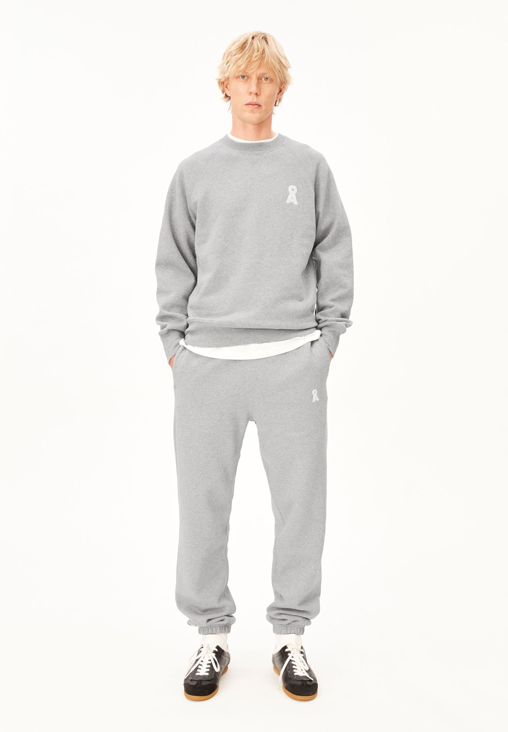 ARMEDANGELS Herren Sweatshirt aus Bio-Baumwolle Iconic Å JOAAN Melange Relaxed Fit