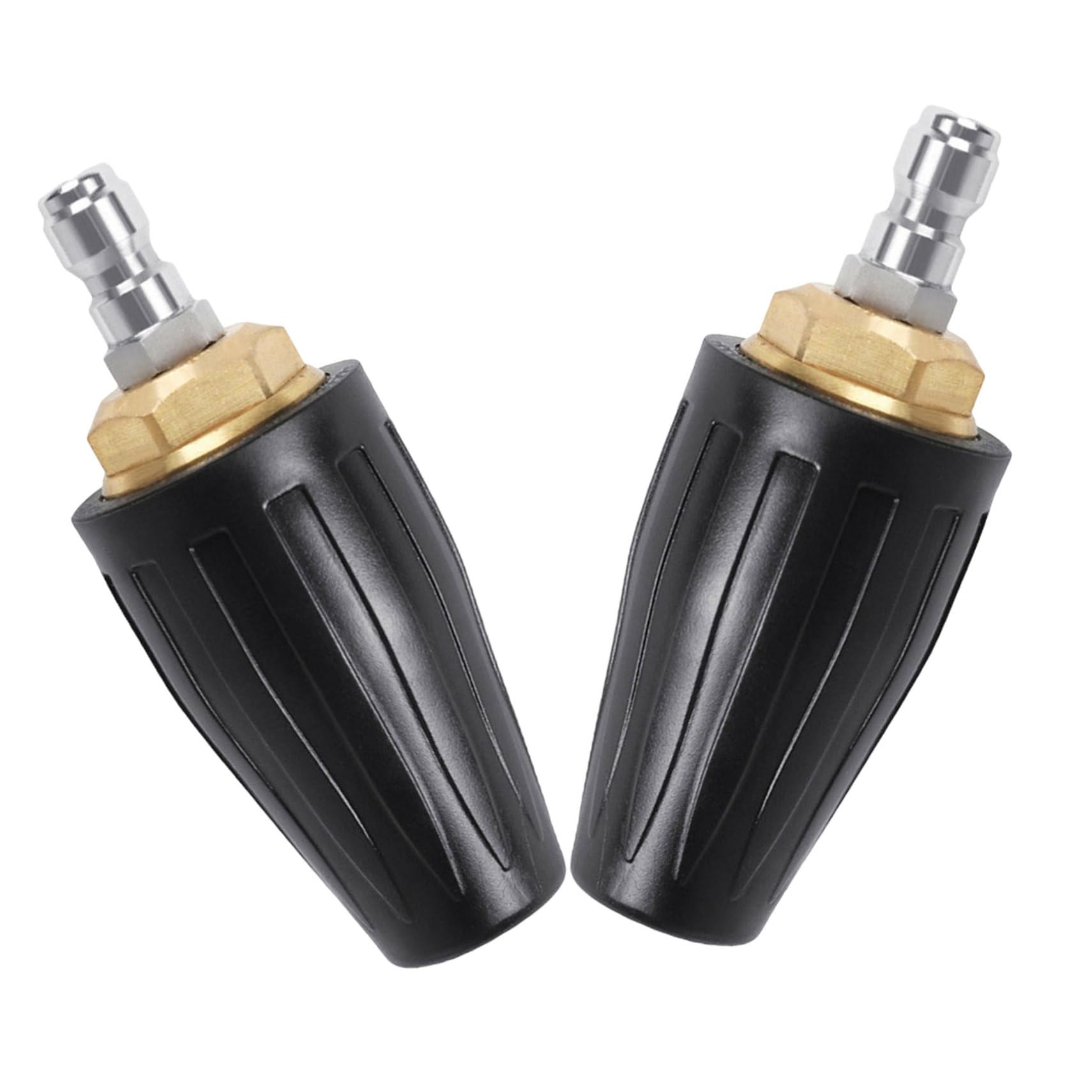 Milisten 2 Pezzi Ugello Turbo Rotante in Alluminio Ugelli di Ricambio per Idropulitrice Resistente Intemperie Design Naturale per Auto e Superfici Esterne