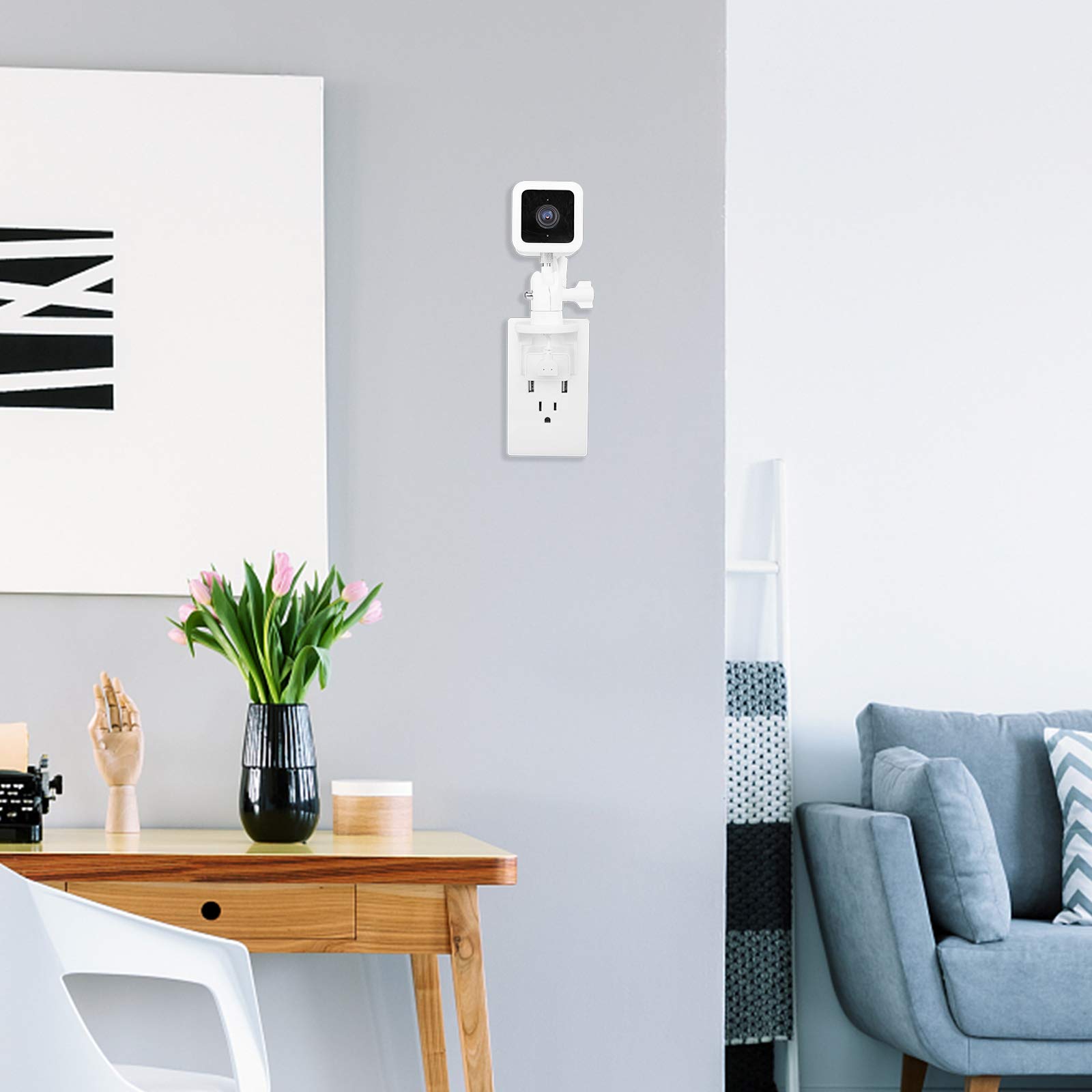 PELCO WMVE-SW Indoor Wall Mount Bracket for Camera, White.