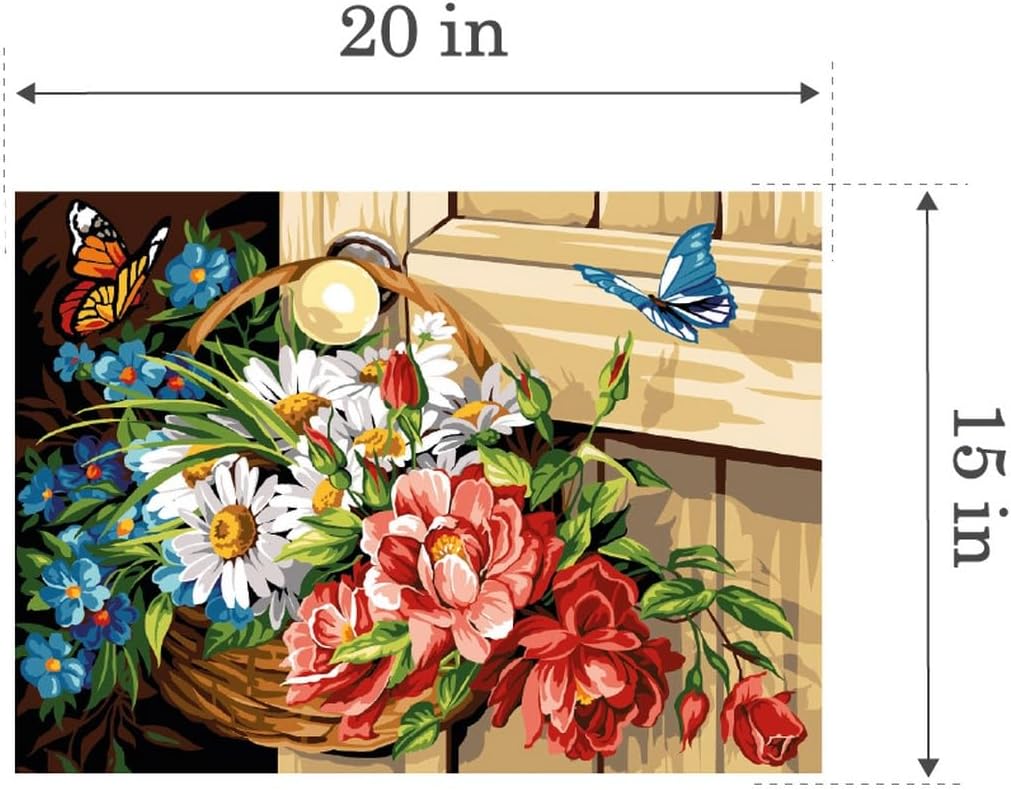 Wizardi Needlepoint Canvas for halfstitch Without Yarn Canvas The Door Handle SE929.604 Seg De Paris