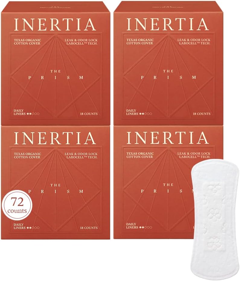 Inertia Organic Panty Liners, Organic Oasis: Luxurious Panty Liners for Natural, Chemical-Free Confidence (Pack of 4)…