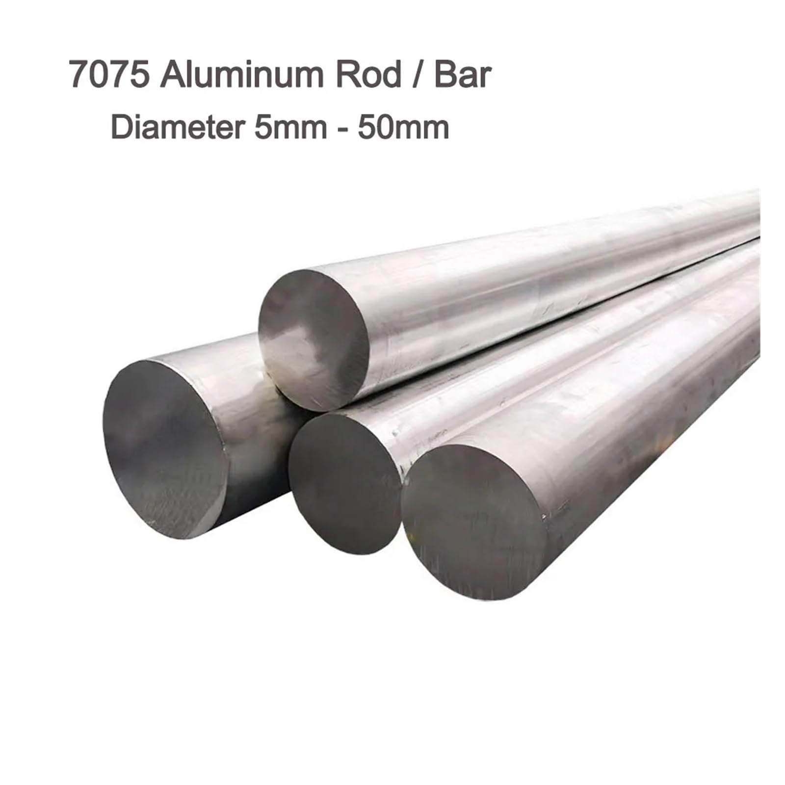 BAFAFA 1 barre en aluminium 7075 de diamètre solide de 5 à 35 mm, ronde et super dure, utilisée dans l'industrie aéronautique et nautique, duralumin(5 x 500mm 6pcs)